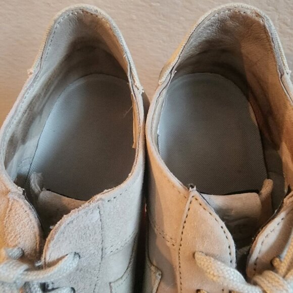 Nike Womens Air Force 1 Low Shoes Sneaker Suede 487643-201 Light Sandtrap Size 8 - Picture 10 of 13